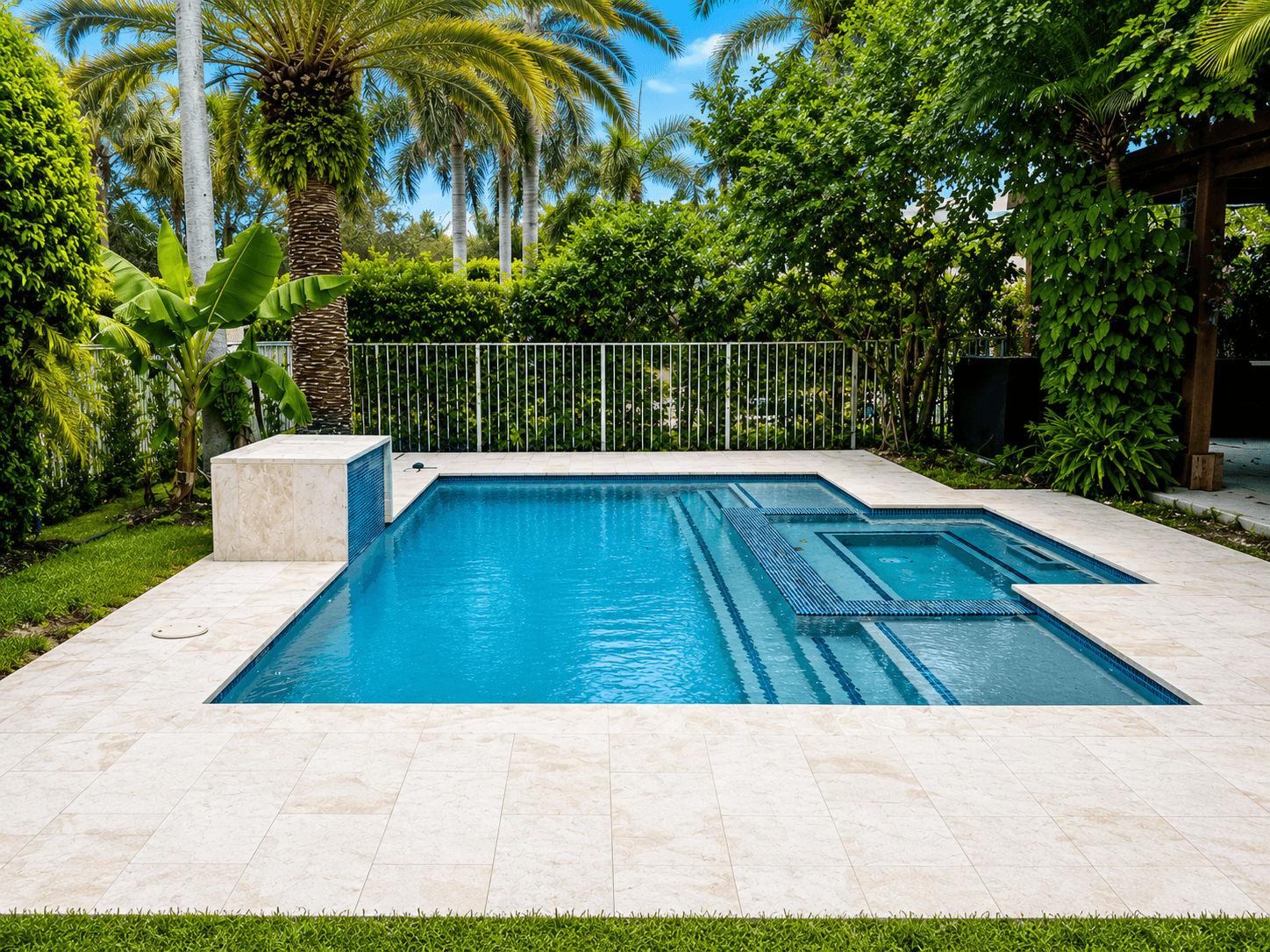 Beautiful outdoor patio in South Florida
